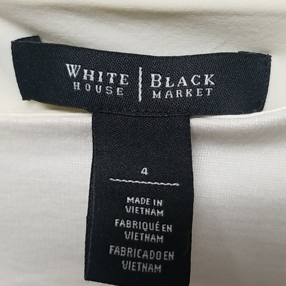 WHBM Iff White dress sz 4 - Picture 2 of 4